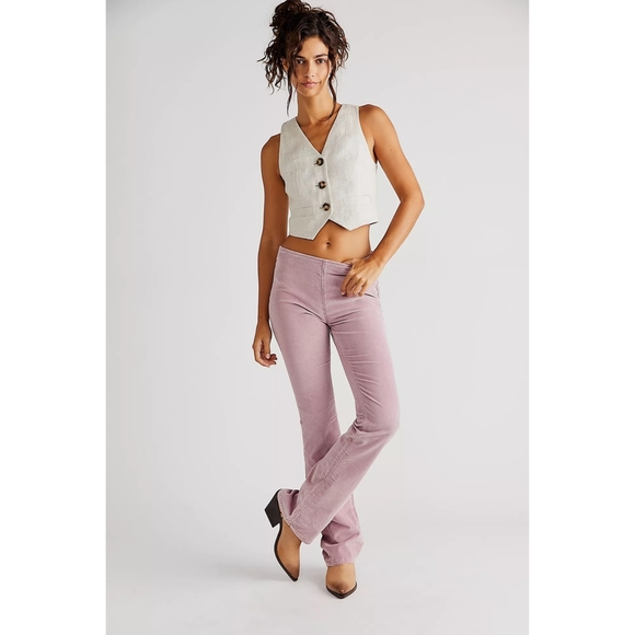 Free People Jenny high rise flare cord jeans